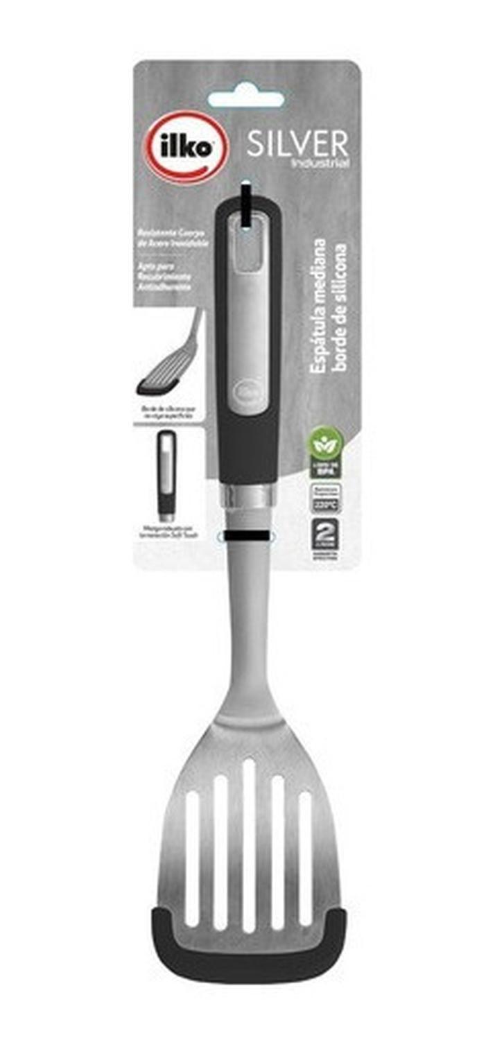 Espátula Mediana Ranurada Borde Silicona Ilko-1