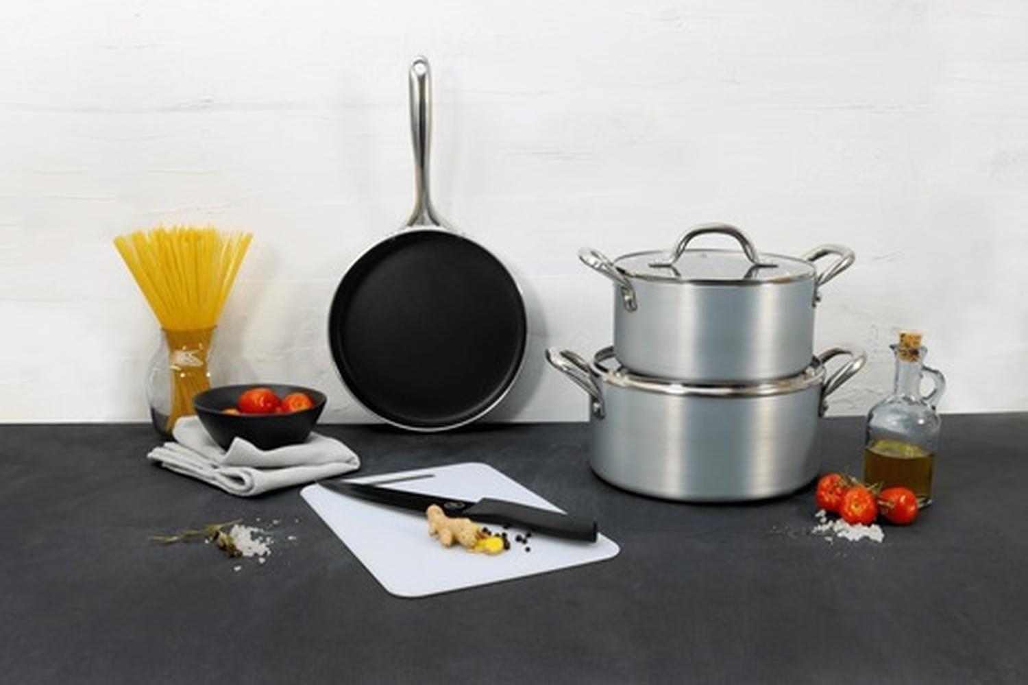 Olla 20 Cm Antiadherente Silver Industrial Ilko-2