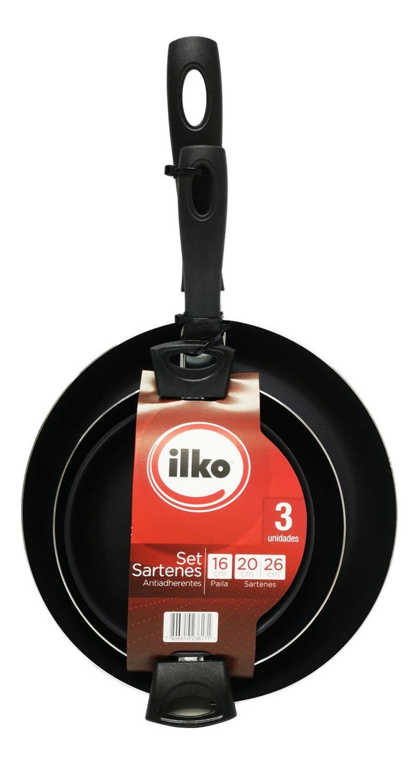 Pack Sartenes 20+26+paila Antiadherente Redblue Ilko-1