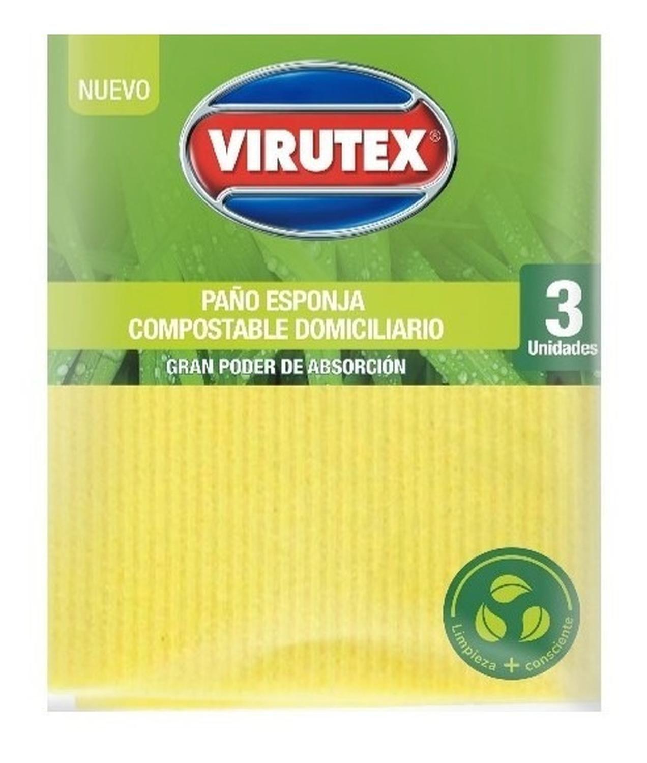 Paño Esponja Natural X3 Ultra Absorbente Virutex-1