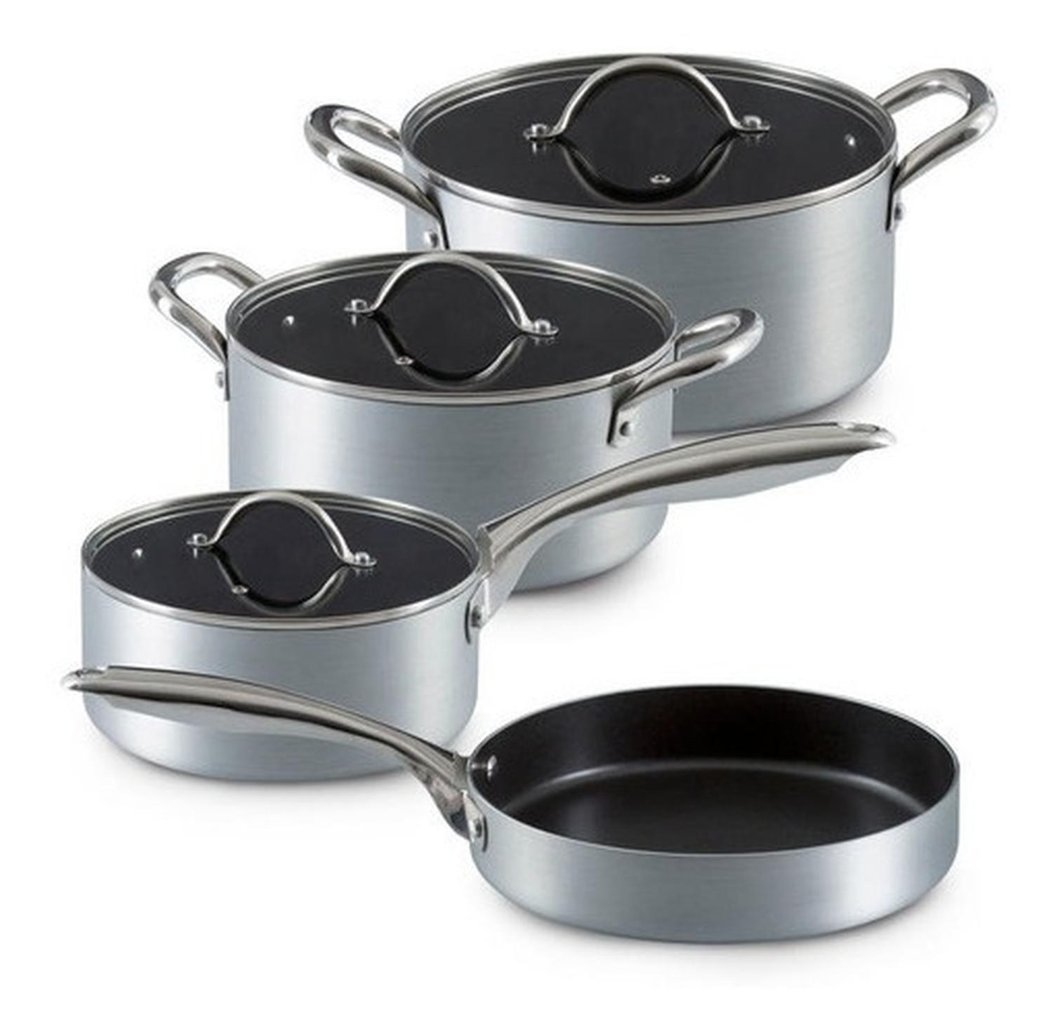 Bateria Antiadherente 7 Piezas Silver Industrial Ilko-0