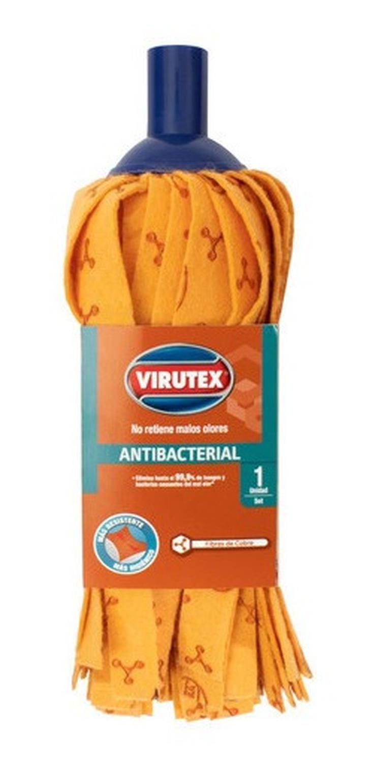 Mopa Redonda Set Antibacterial Con Fibras De Cobre Virutex-0
