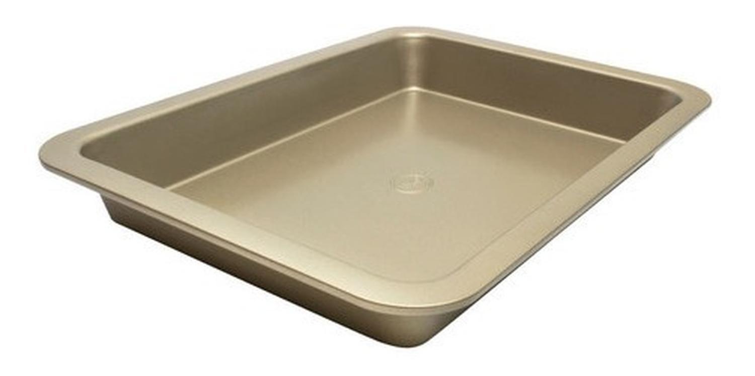 Asadera 37 X 27 Cm Antiadherente Gold Ilko-1