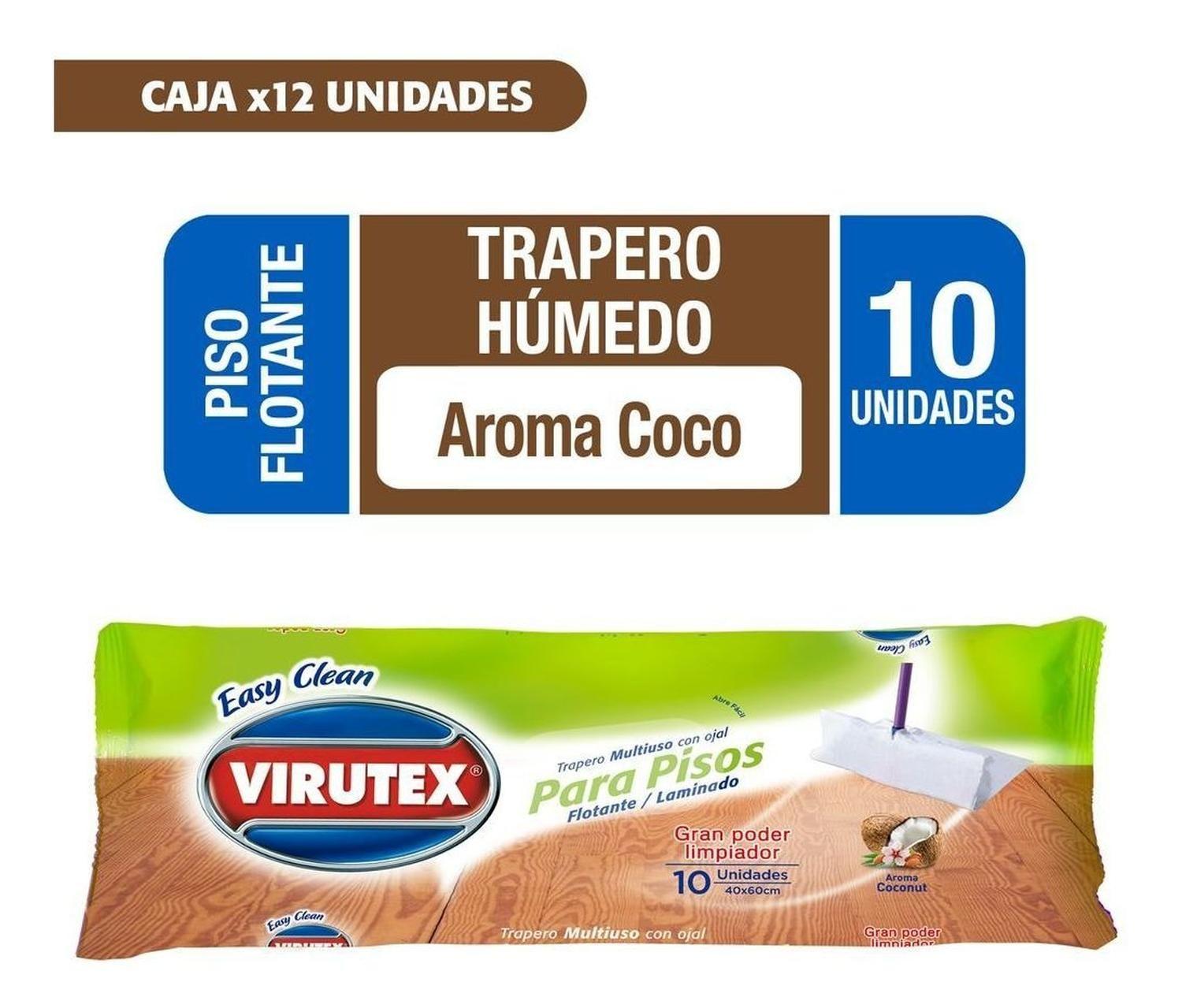 Caja X12 Un Trapero Piso Flotante C/ojal 10u Coco Virutex-0