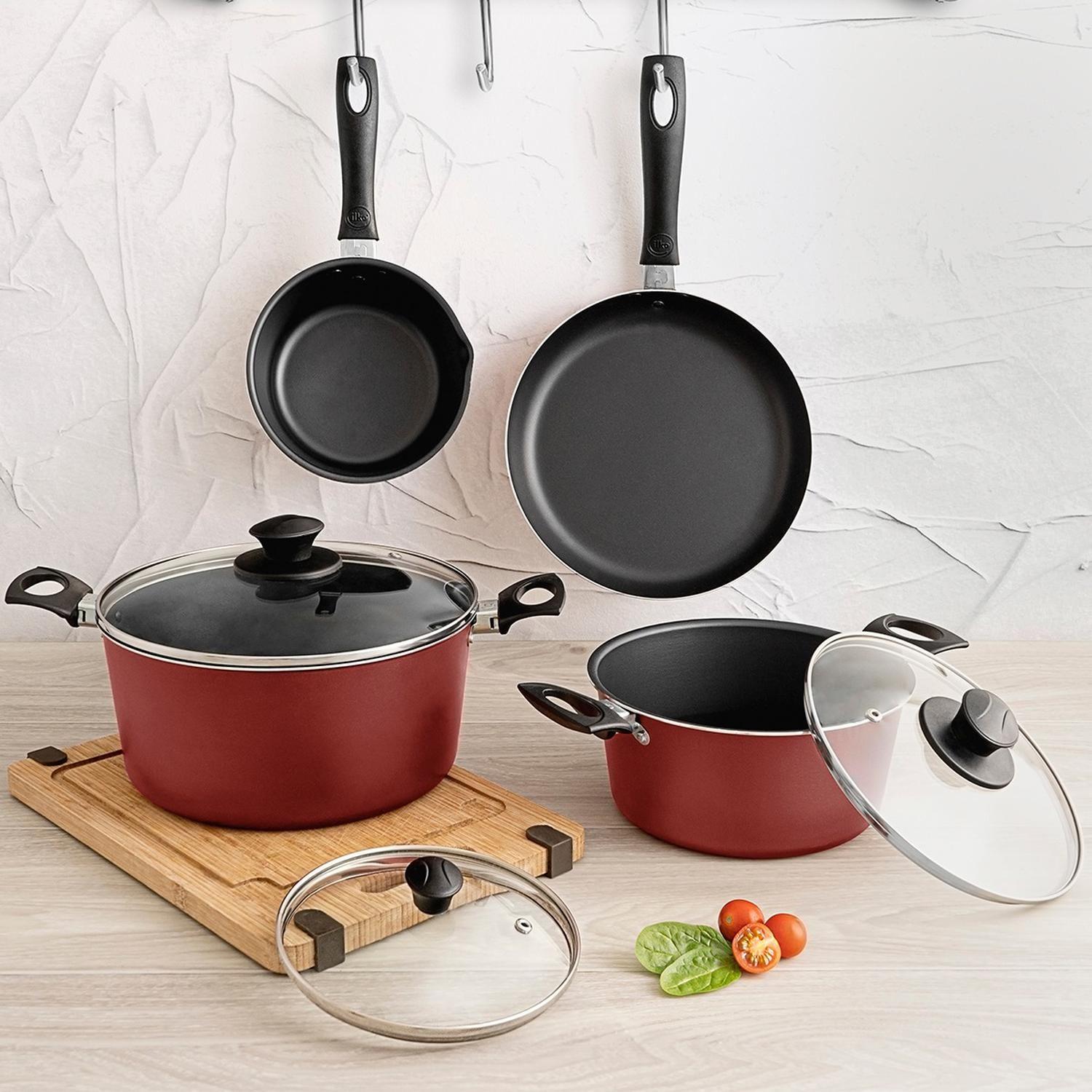 Bateria Aluminio 7 Pzs Just Cook Ilko-5