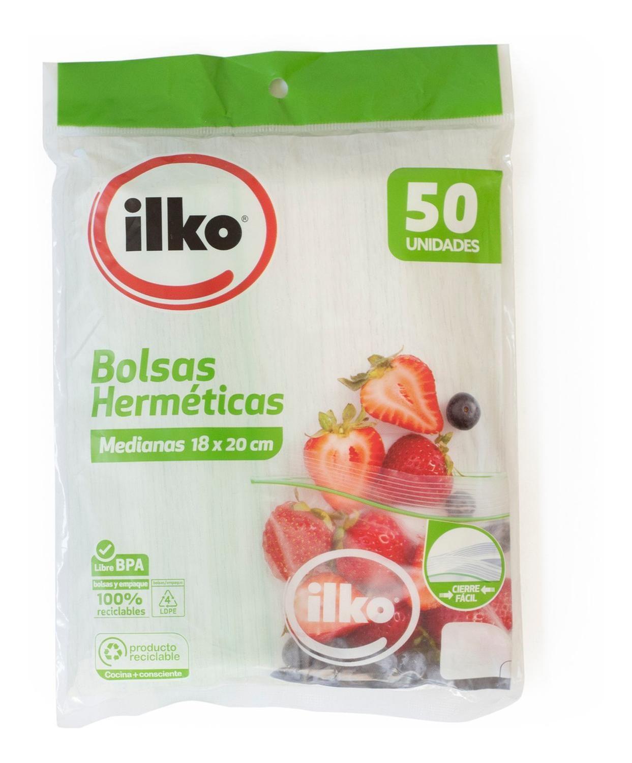 Bolsa Hermética Mediana 18x20cm 50un-1