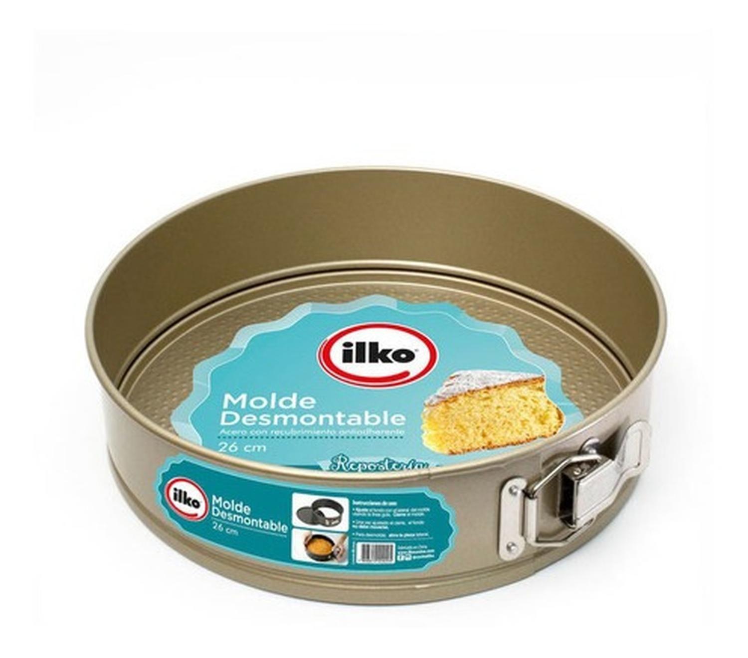 Molde Redondo 26 Cm Antiadherente Gold Ilko-3