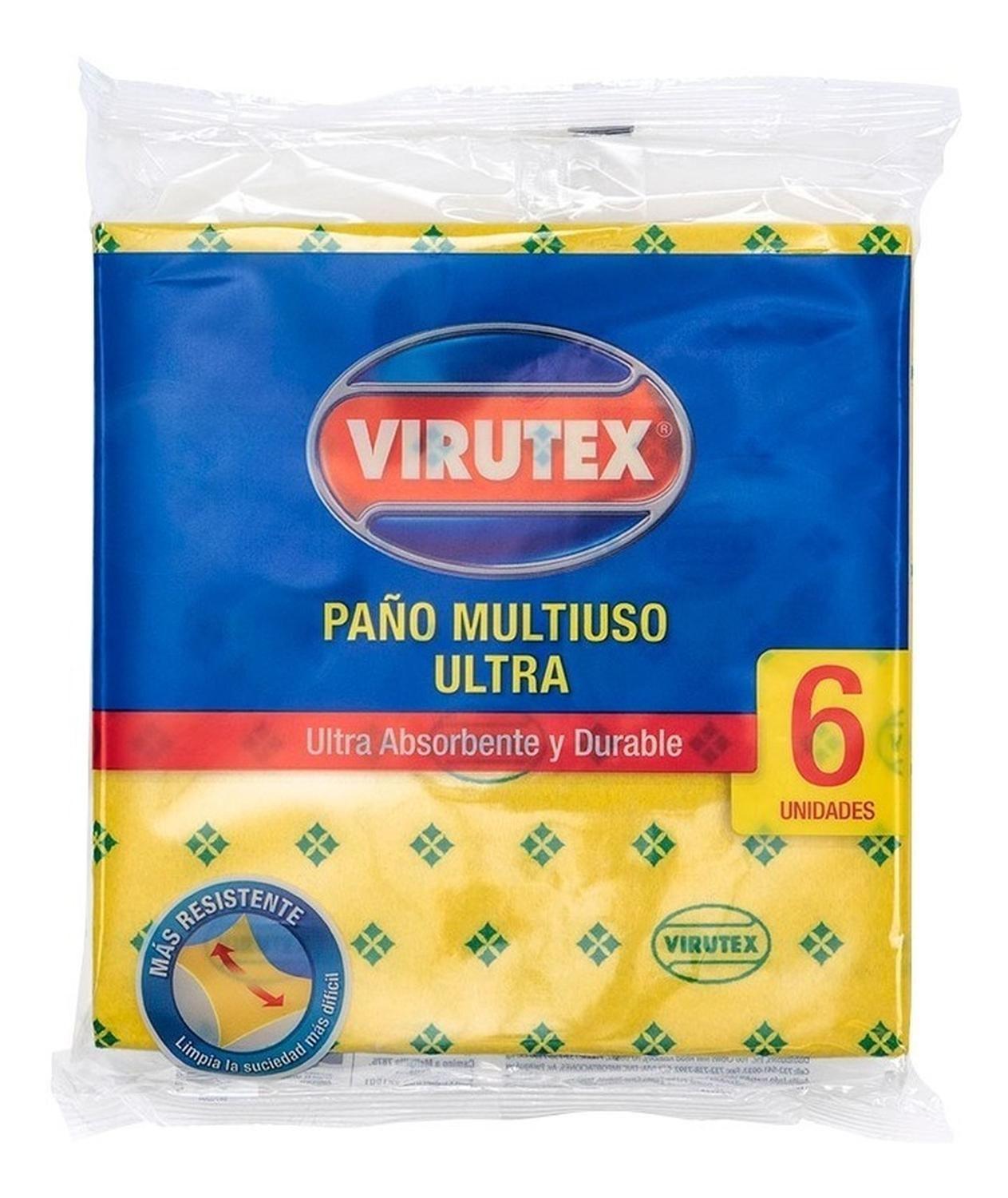 Paño Multiuso Ultra X6 Ultra Absorbente Amarillo Virutex-0