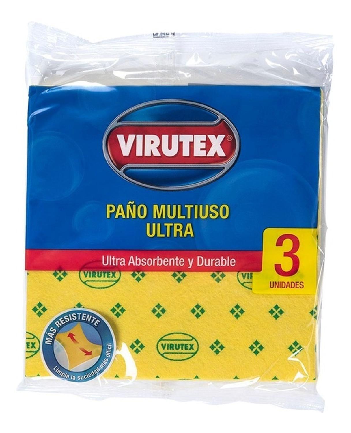 Paño Multiuso Ultra X3 Ultra Absorbente Amarillo Virutex-0