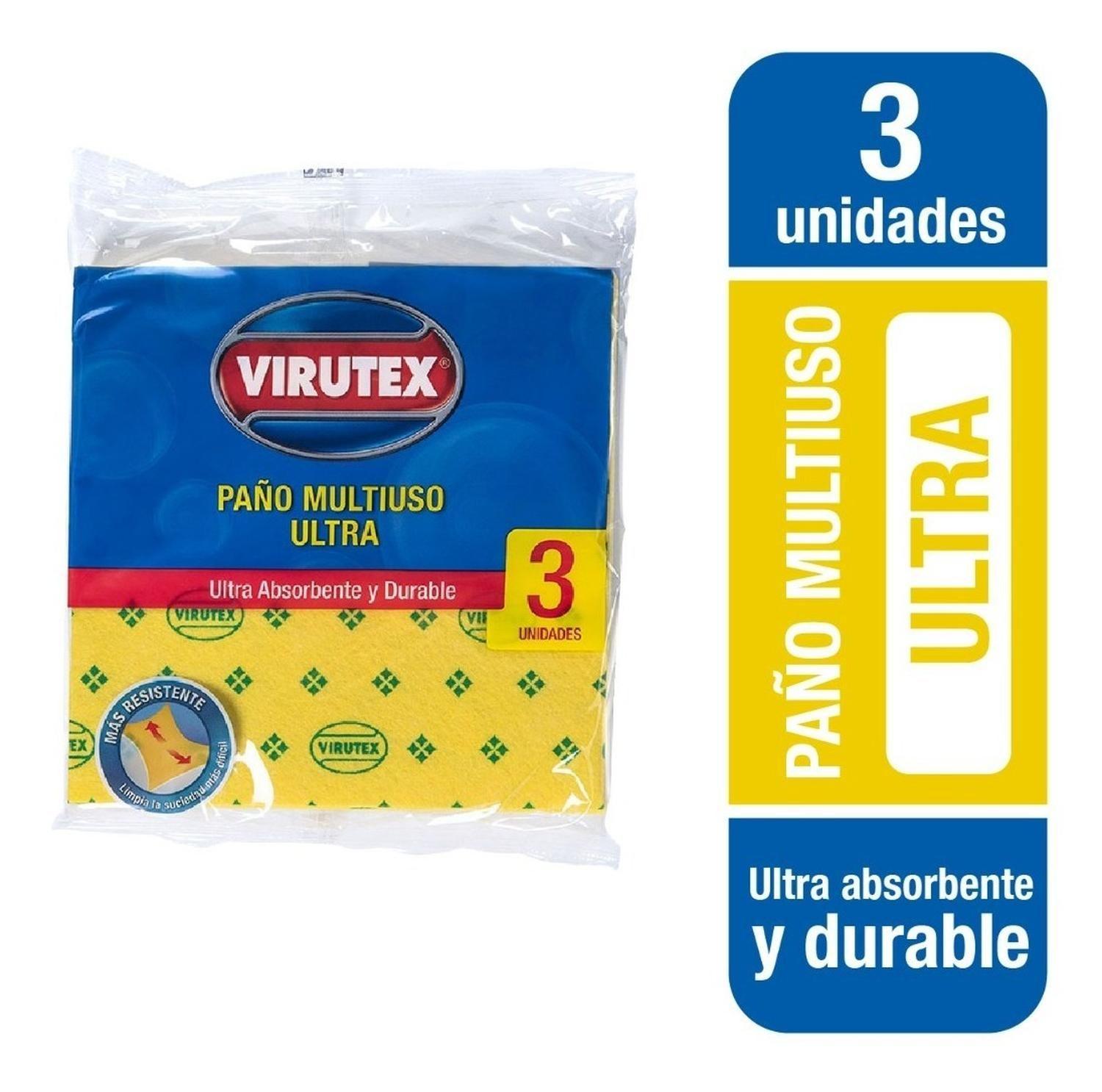 Paño Multiuso Ultra X3 Ultra Absorbente Amarillo Virutex-3