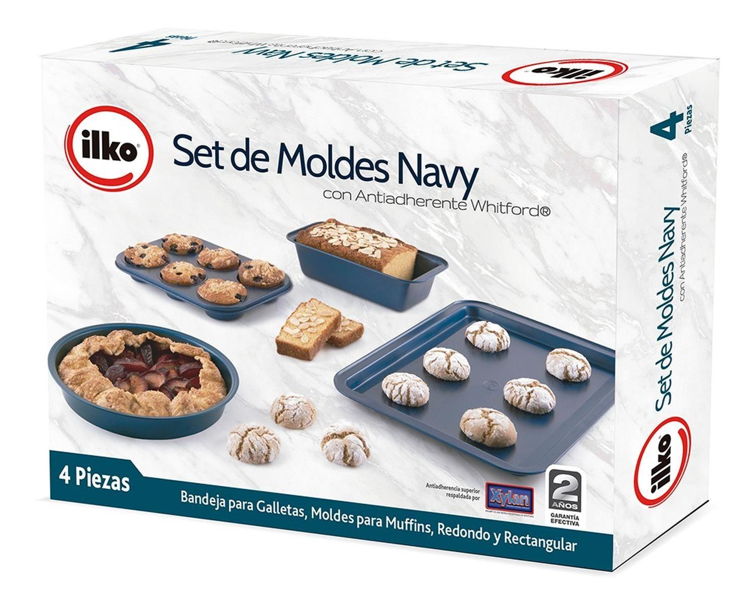 Set 4 Moldes Antiadherentes Navy Ilko-5