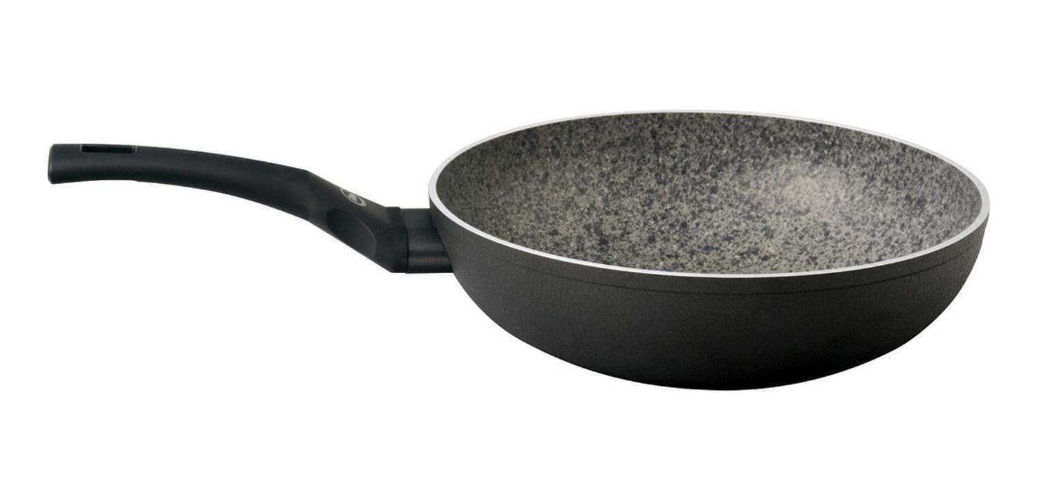 Wok 28 Cm Antiadherente Granito Black Granite Ilko-4