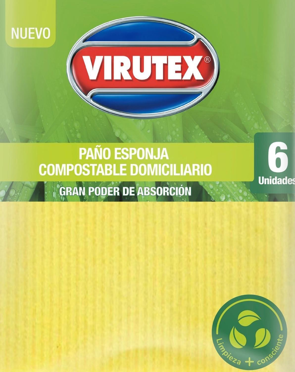 Paño Esponja Natural X6 Ultra Absorbente Virutex-0