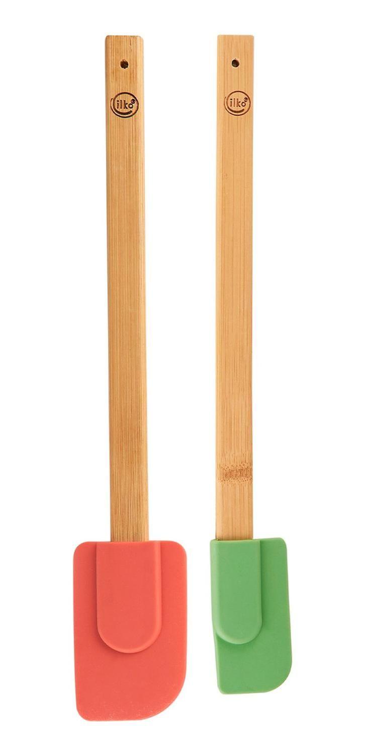 Set 2 Espátulas Bambu Silicona Ilko-1