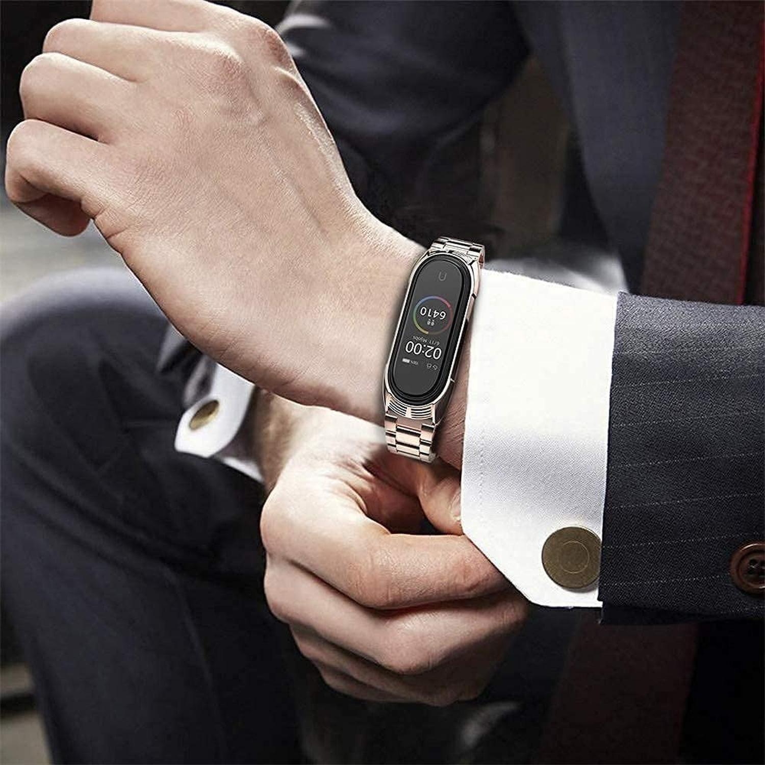 Correa Metálica De Acero Inox Para Xiaomi Mi Band 5/6-3