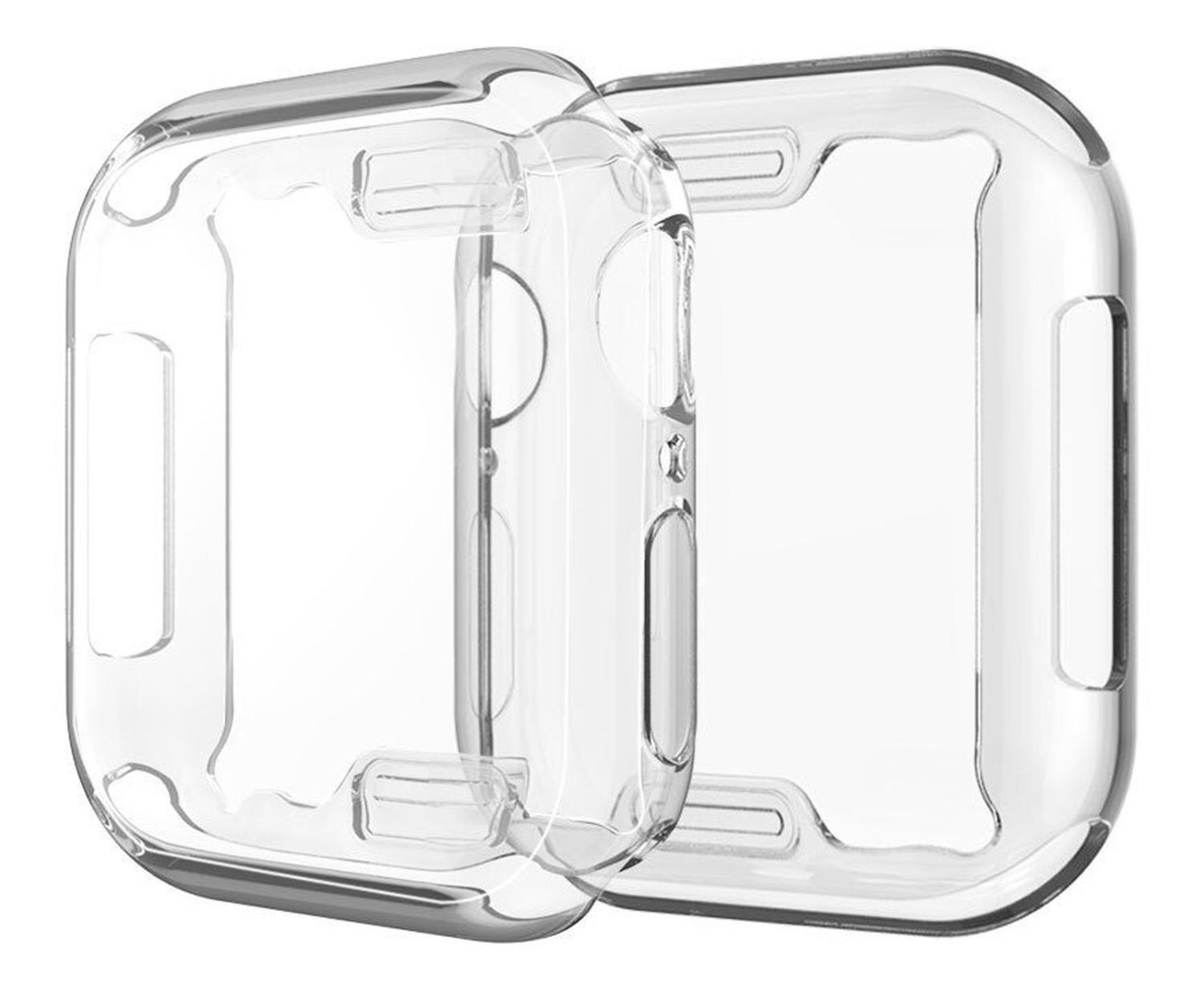 Carcasa Para Apple Watch 44 Mm Gel Transparente-1