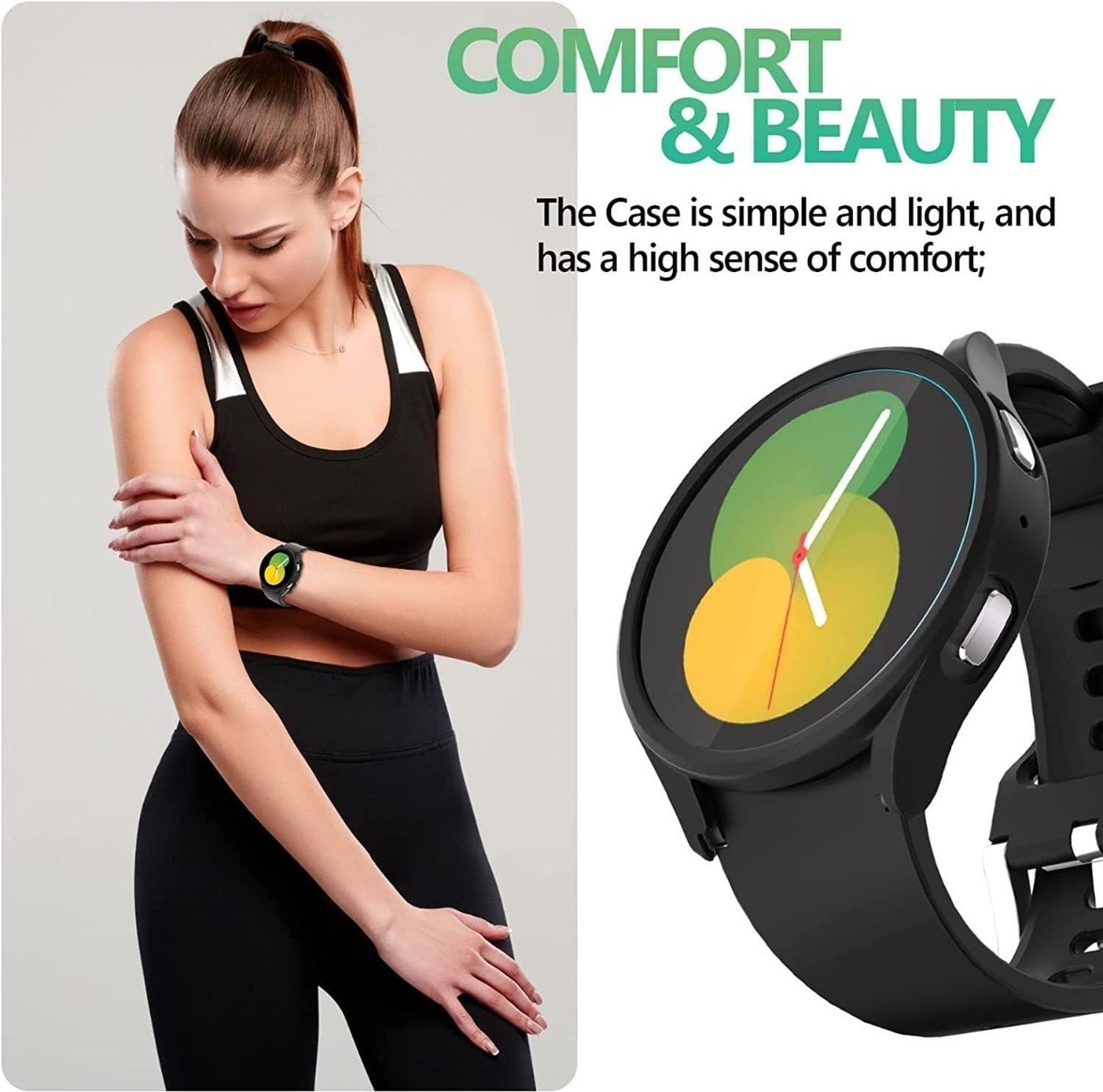 Protector Carcasa + Vidrio Samsung Galaxy Watch 4y 5 40/44mm-3