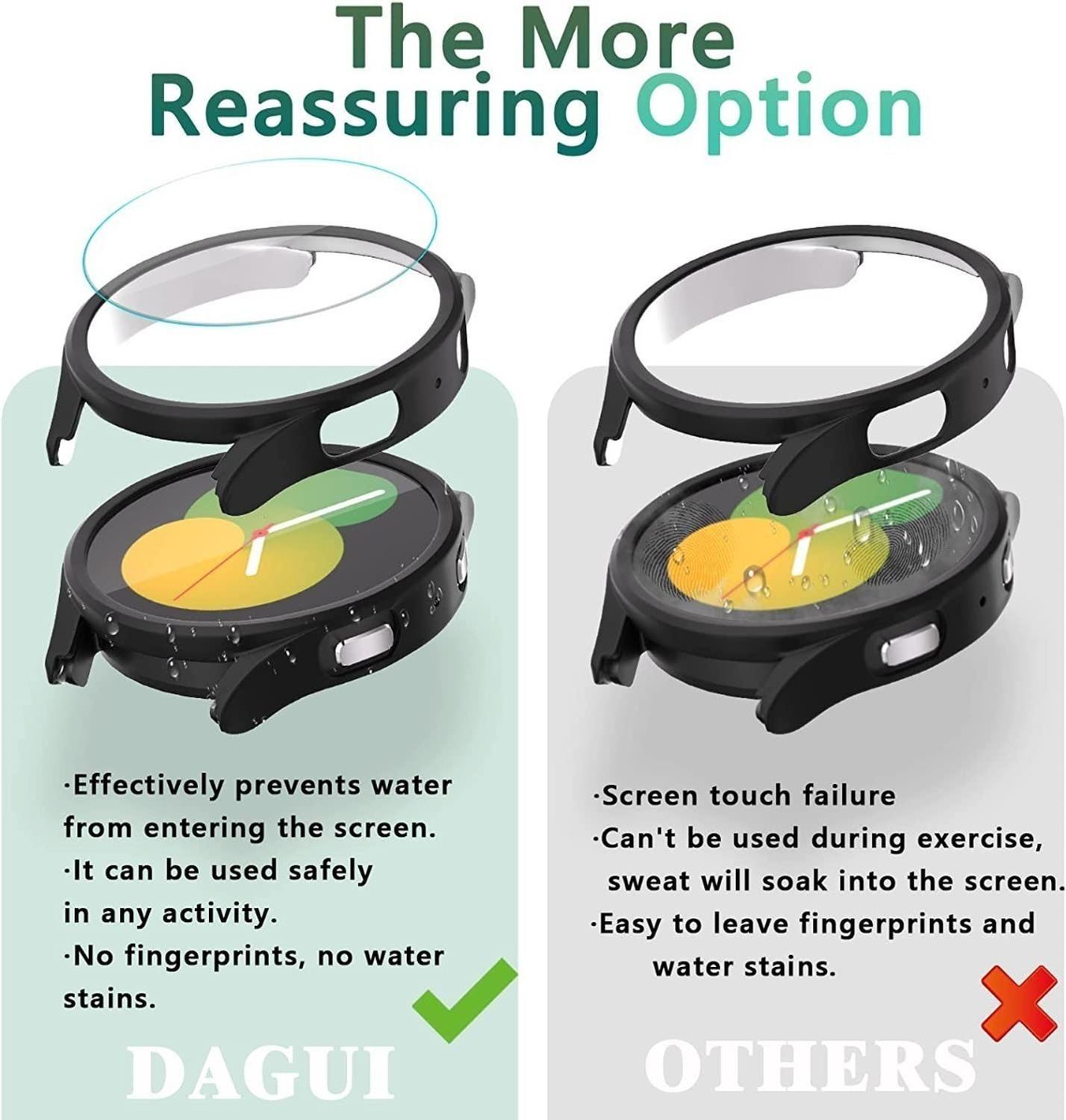 Protector Carcasa + Vidrio Samsung Galaxy Watch 4y 5 40/44mm-5