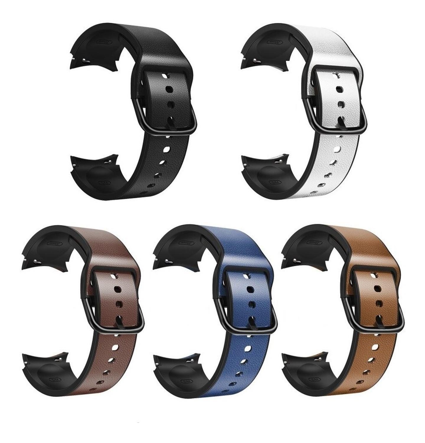 Correa Cuero + Silicona Para Samsung Galaxy Watch 4/watch 5-0