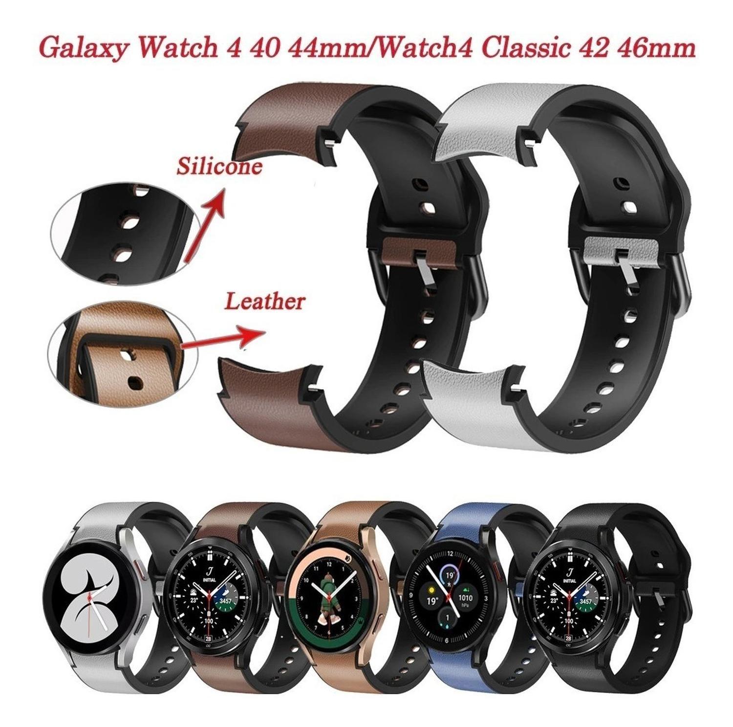 Correa Cuero + Silicona Para Samsung Galaxy Watch 4/watch 5-3