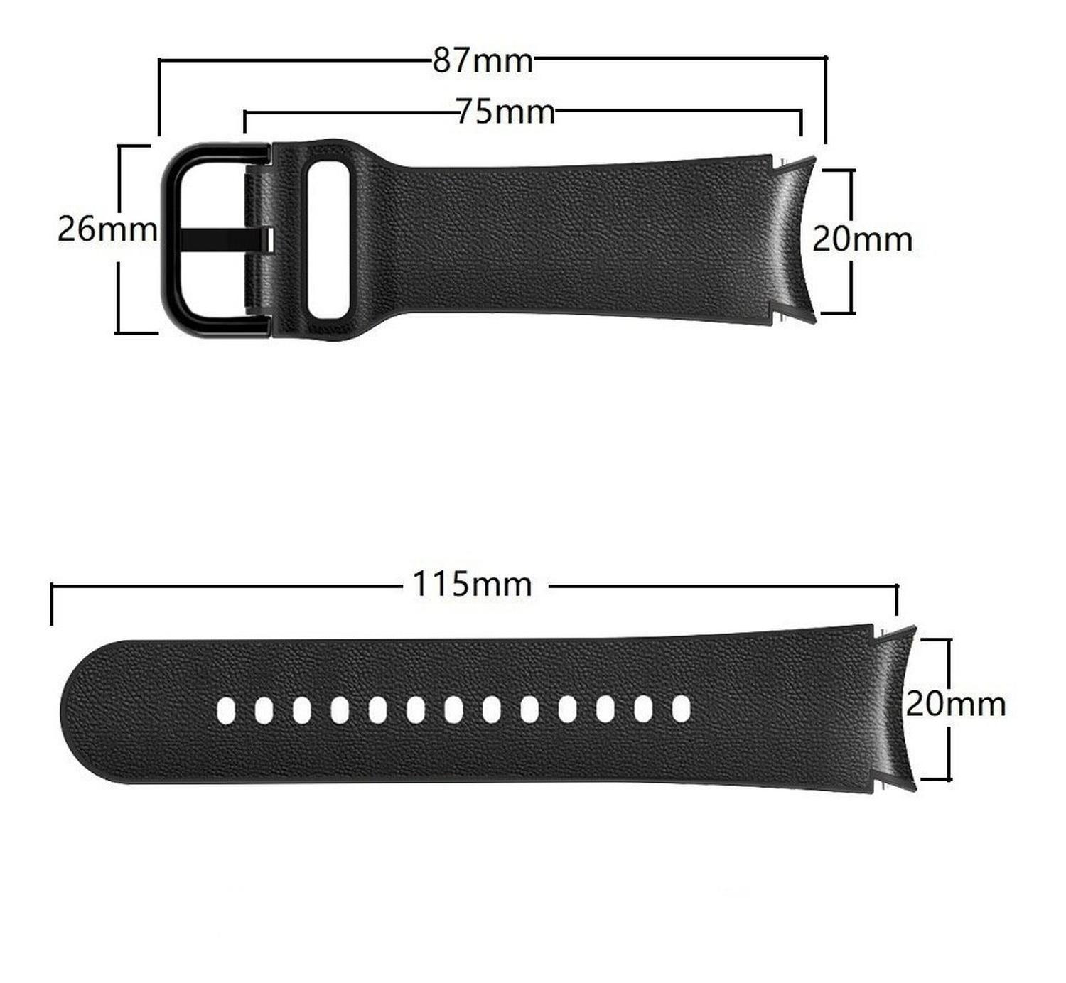 Correa Cuero + Silicona Para Samsung Galaxy Watch 4/watch 5-4