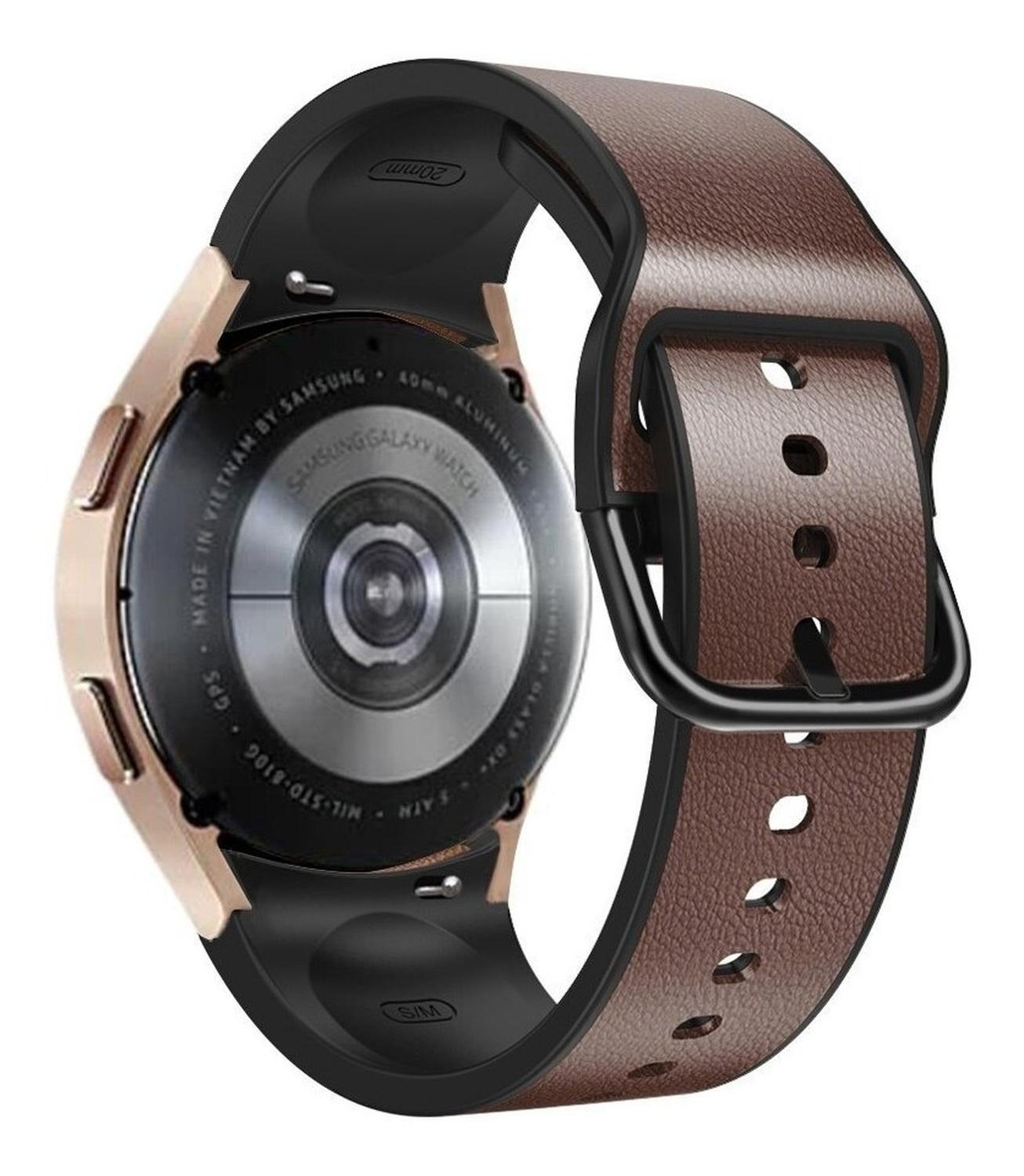 Correa Cuero + Silicona Para Samsung Galaxy Watch 4/watch 5-0