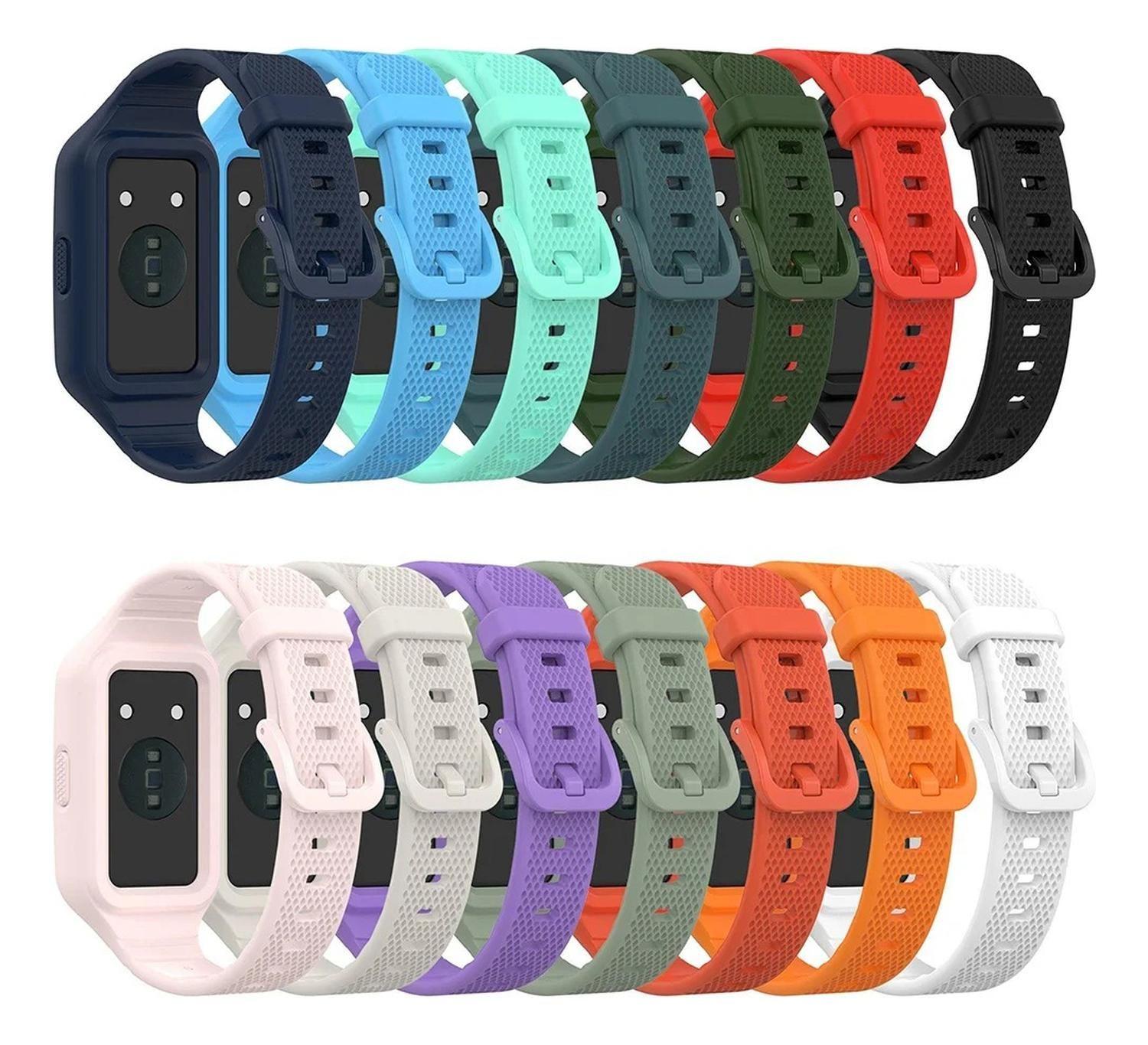 Correa De Silicona Completa Para Smartband Huawei Band 7 Y 6-3