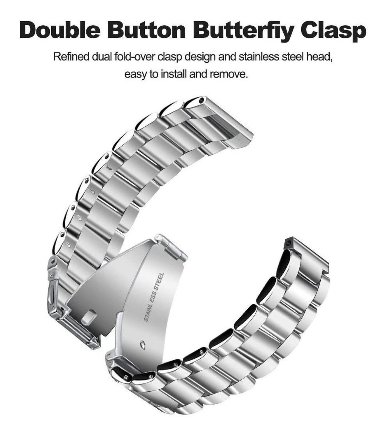 Correa Metálica Amazfit Gts,huawei Gt2,galaxy Watch 3 - 20mm-2