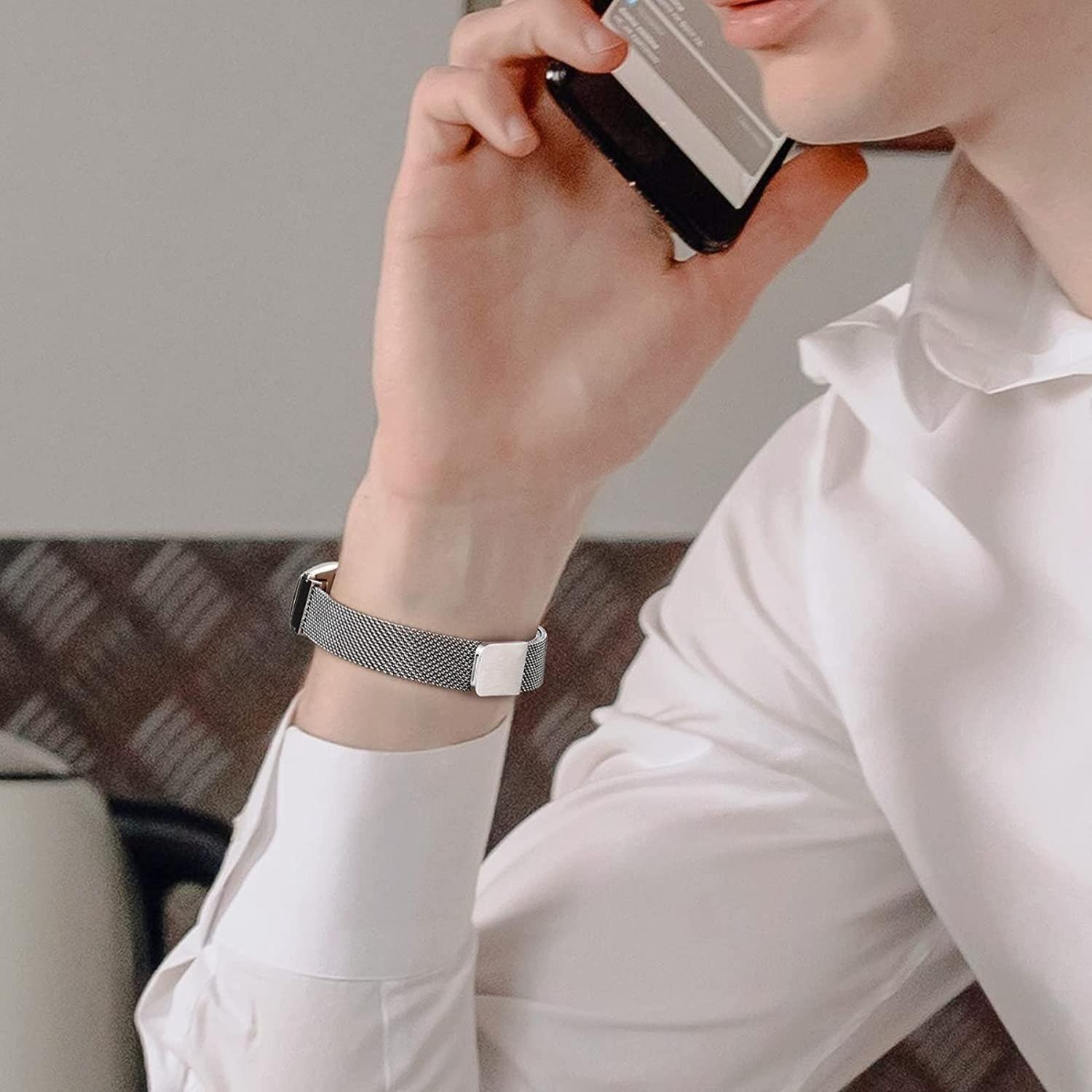 Correa Magnética Acero Inoxidable Para Xiaomi Mi Band 7-2