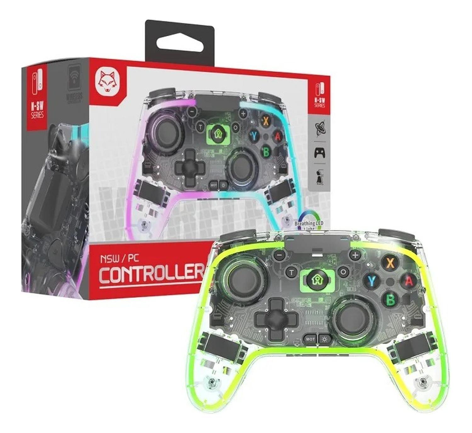 Control Compatible Switch Inalámbrico Transparente Joystick-0