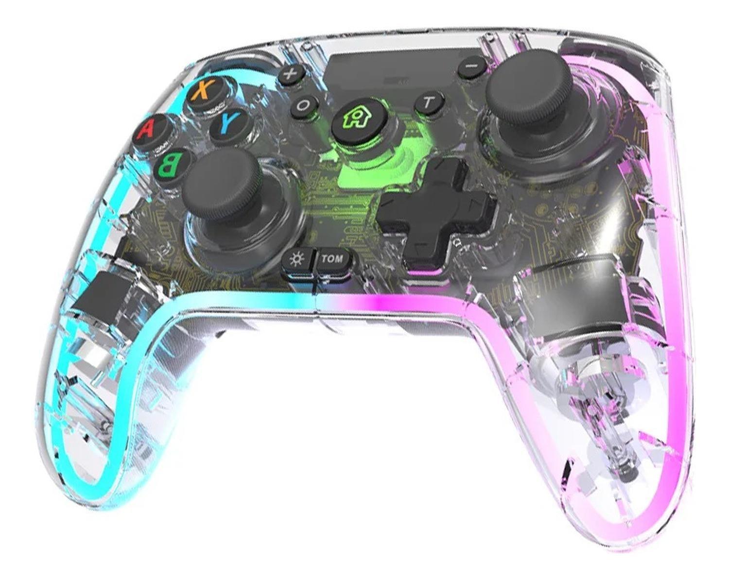 Control Compatible Switch Inalámbrico Transparente Joystick-1
