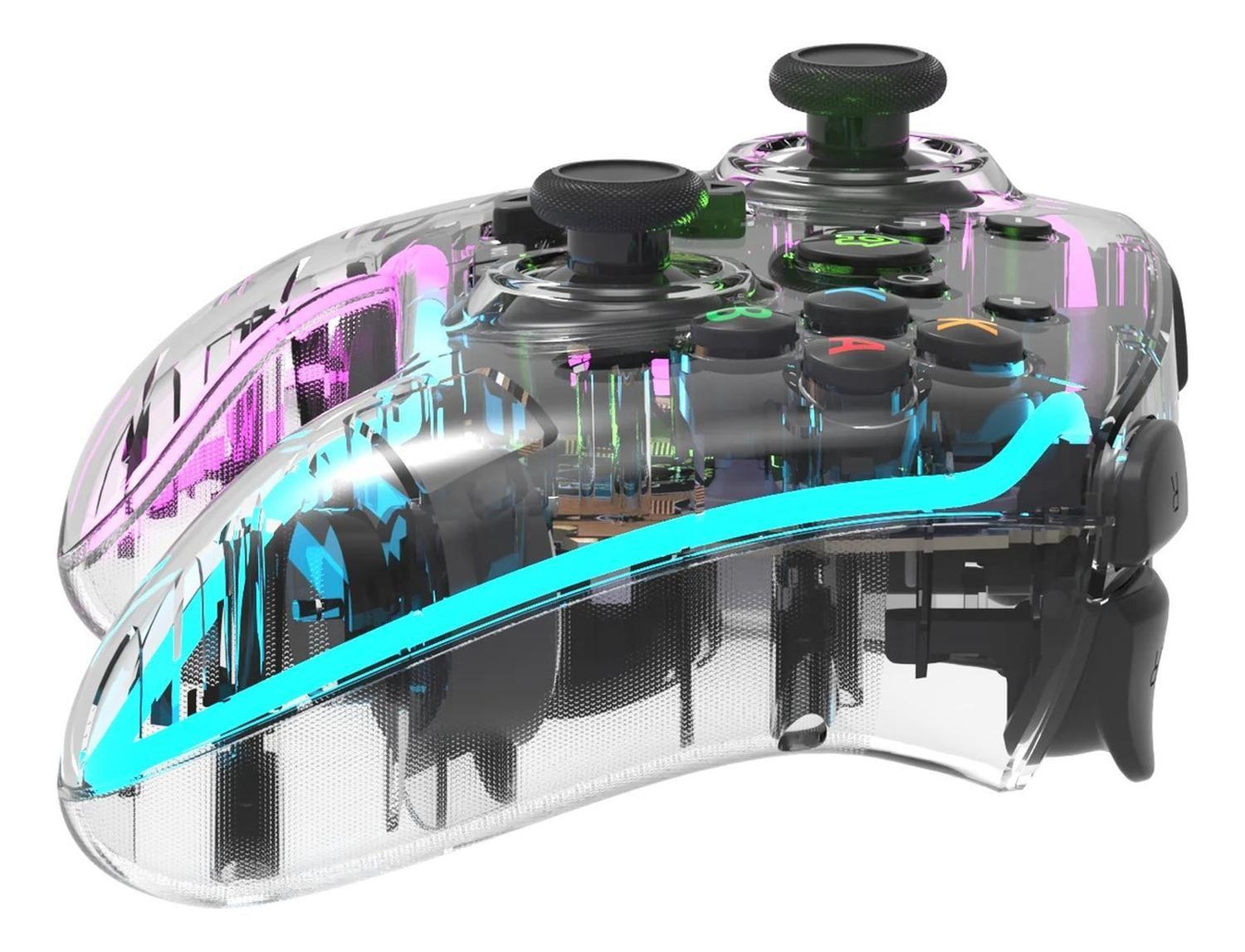 Control Compatible Switch Inalámbrico Transparente Joystick-4