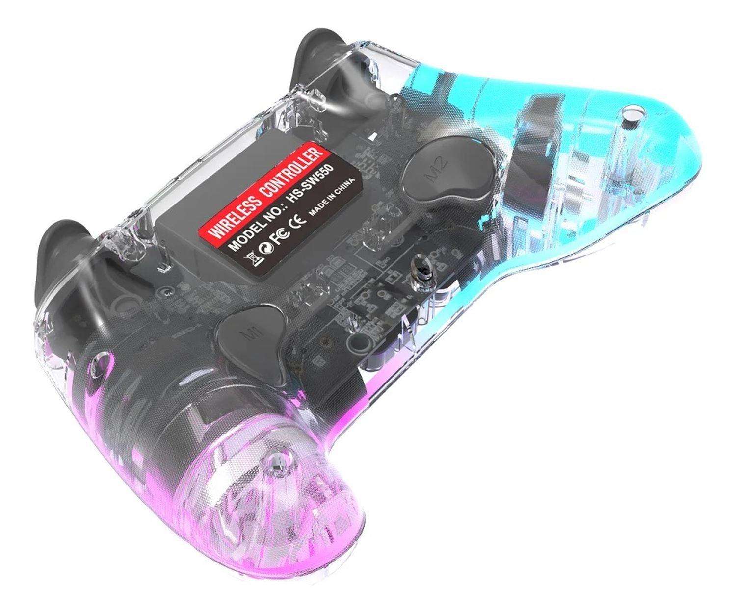 Control Compatible Switch Inalámbrico Transparente Joystick-5