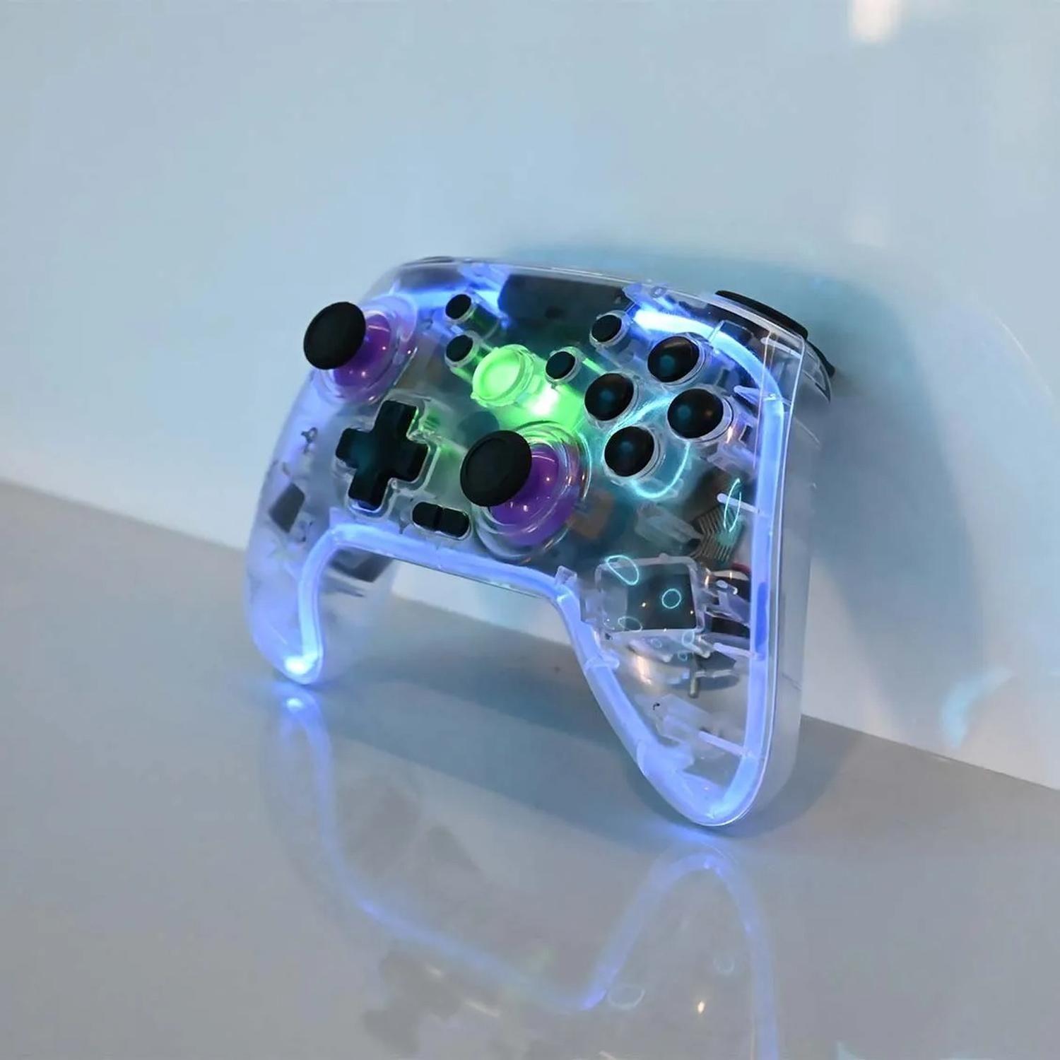 Control Compatible Switch Inalámbrico Transparente Joystick-6