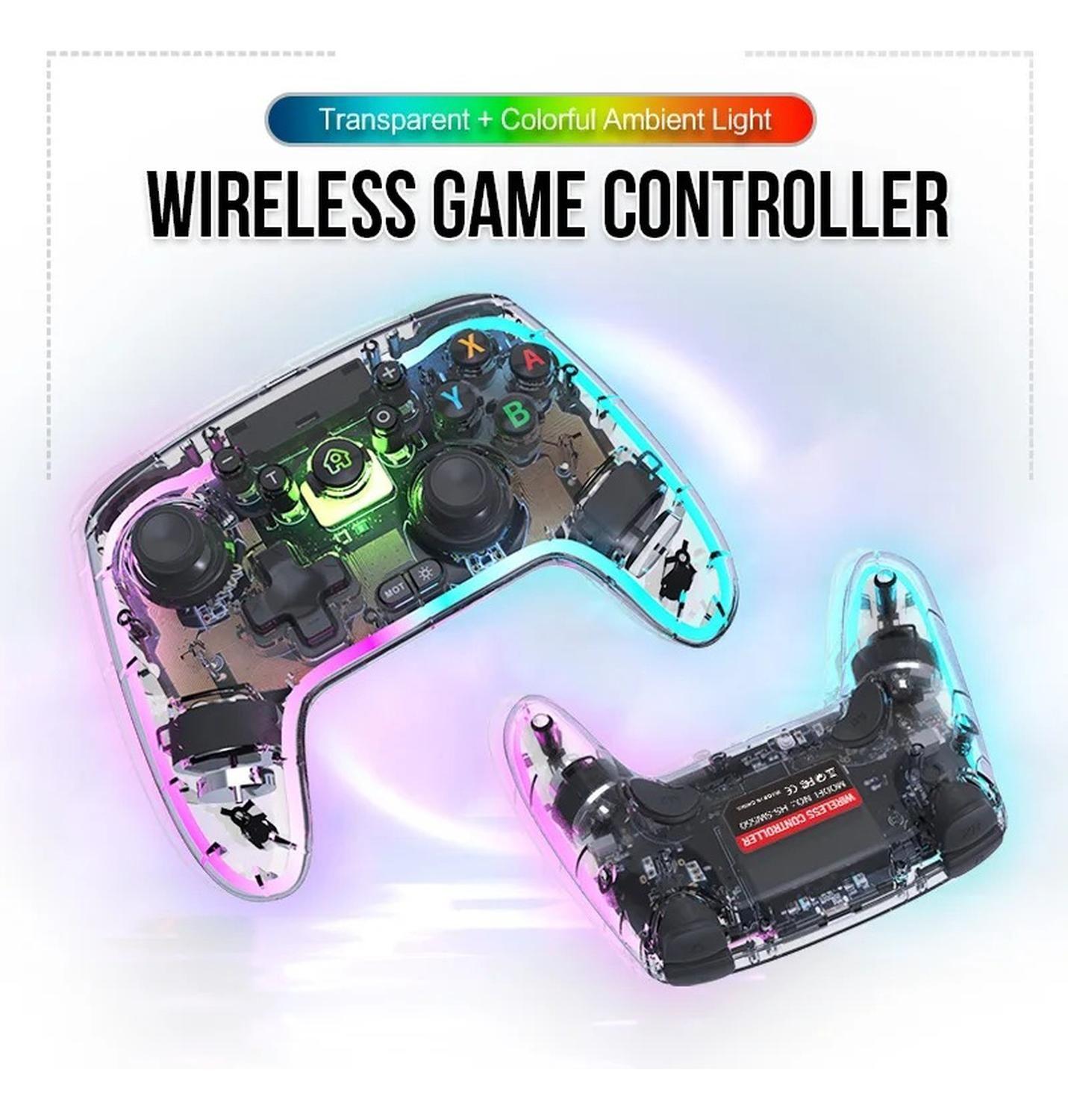 Control Compatible Switch Inalámbrico Transparente Joystick-7