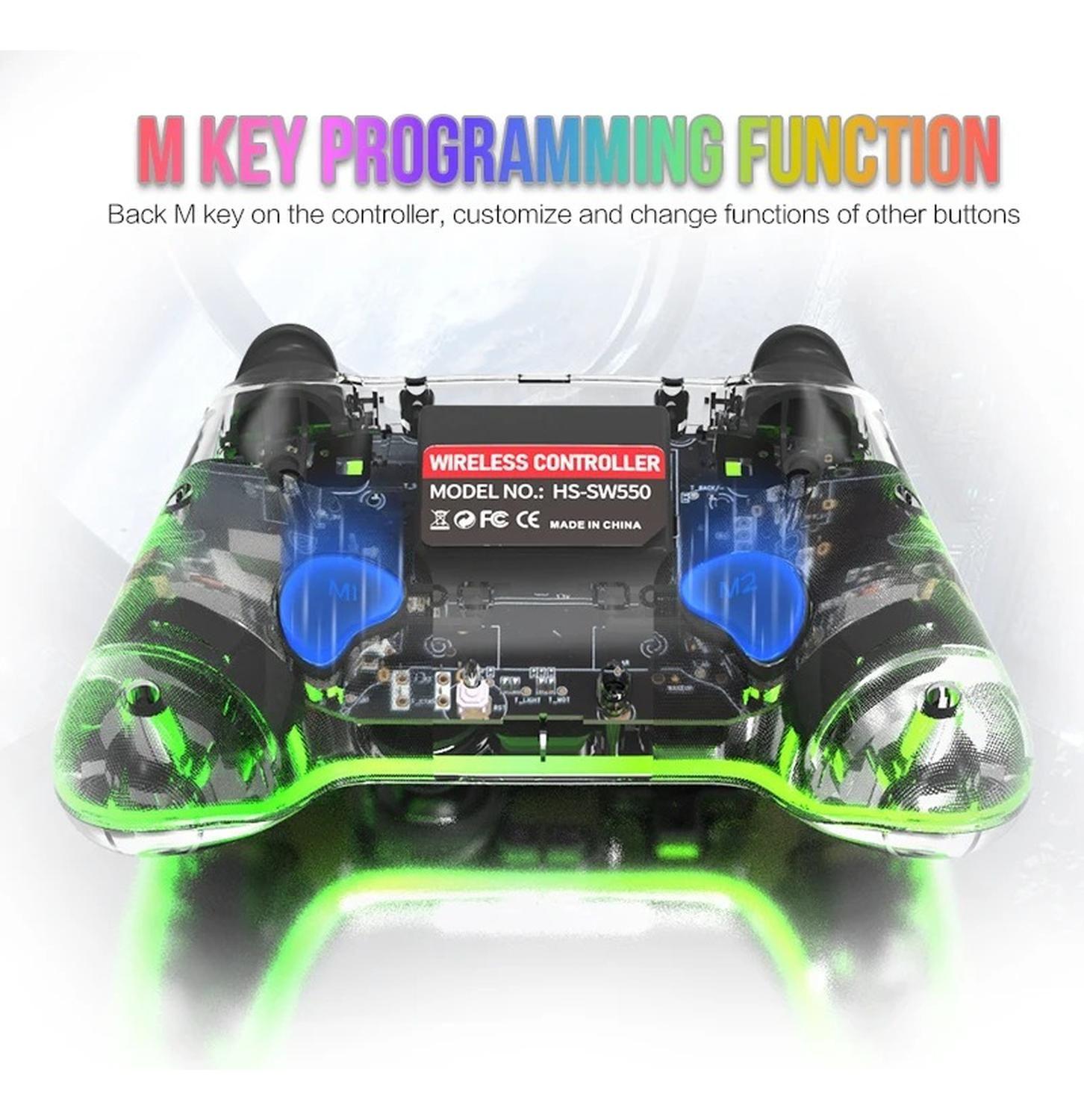 Control Compatible Switch Inalámbrico Transparente Joystick-8