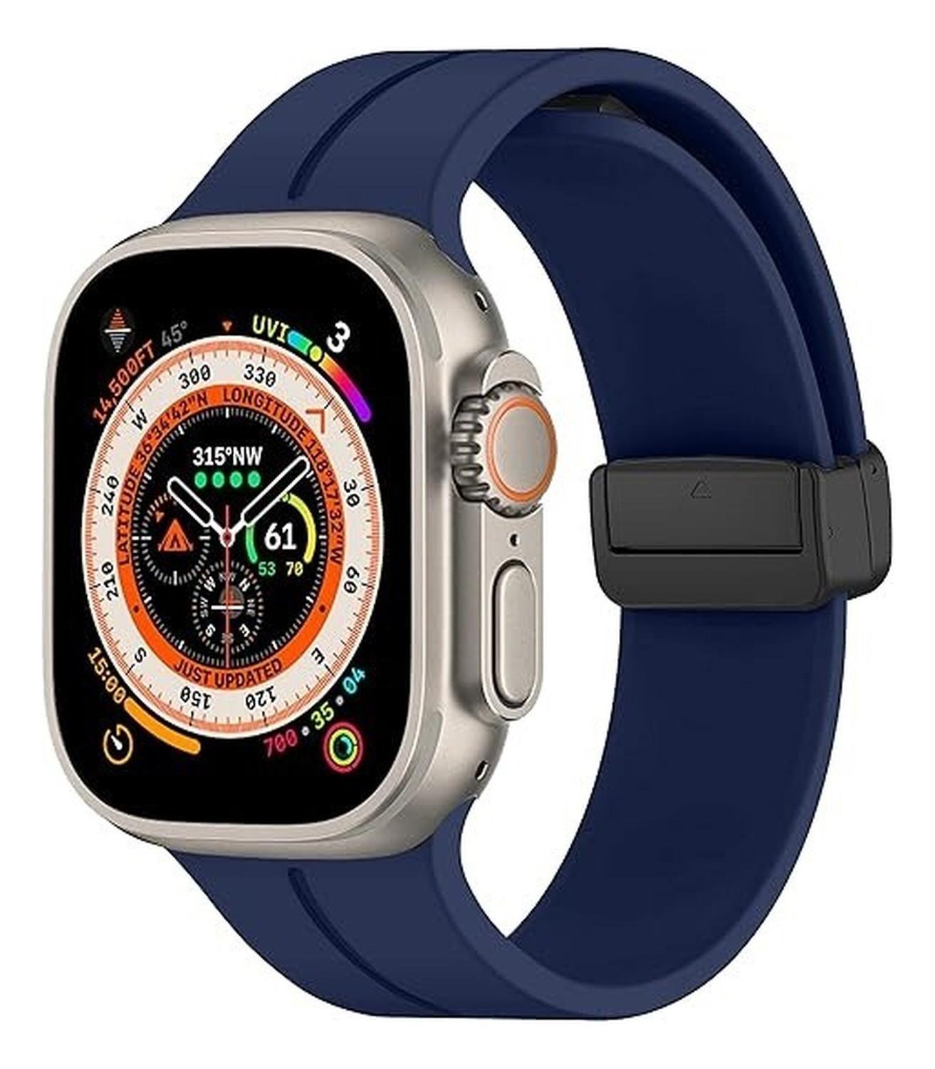 Correa Silicona Magnética Para Apple Watch Todos Los Modelos-0