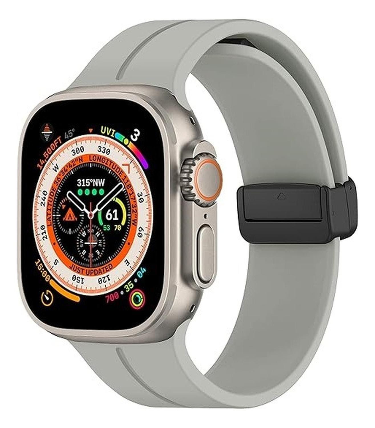 Correa Silicona Magnética Para Apple Watch Todos Los Modelos-0