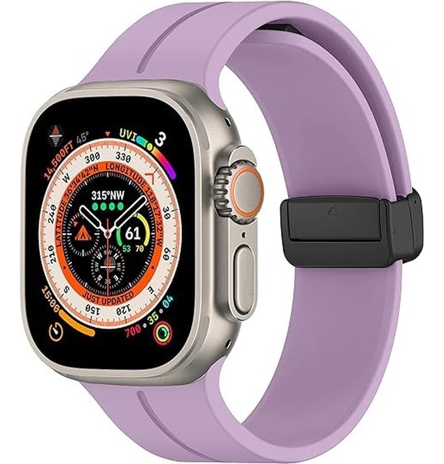 Correa Silicona Magnética Para Apple Watch Todos Los Modelos-0