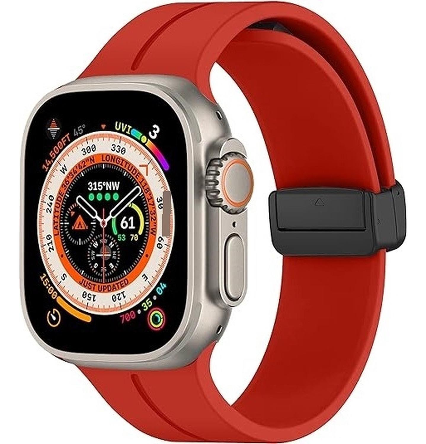 Correa Silicona Magnética Para Apple Watch Todos Los Modelos-0