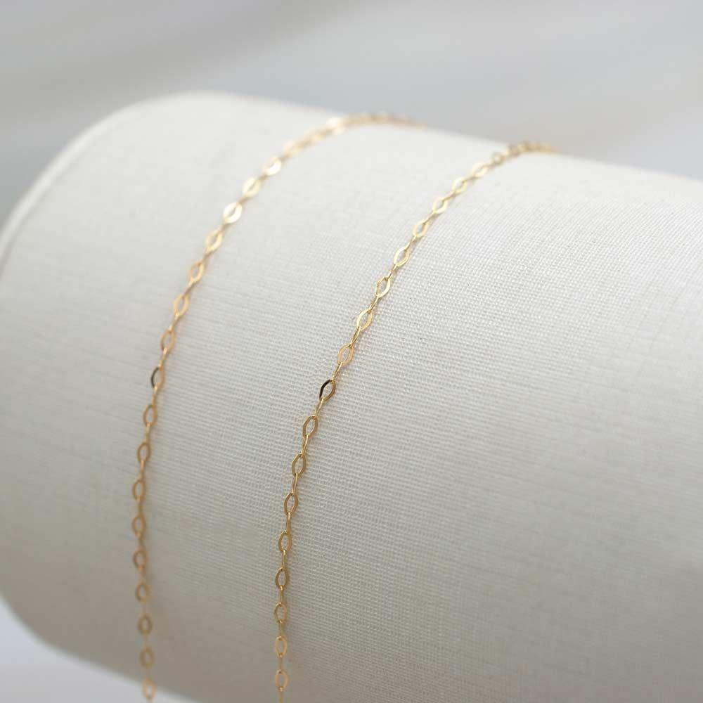 Cadena Espejo 40cm Oro 18k -1
