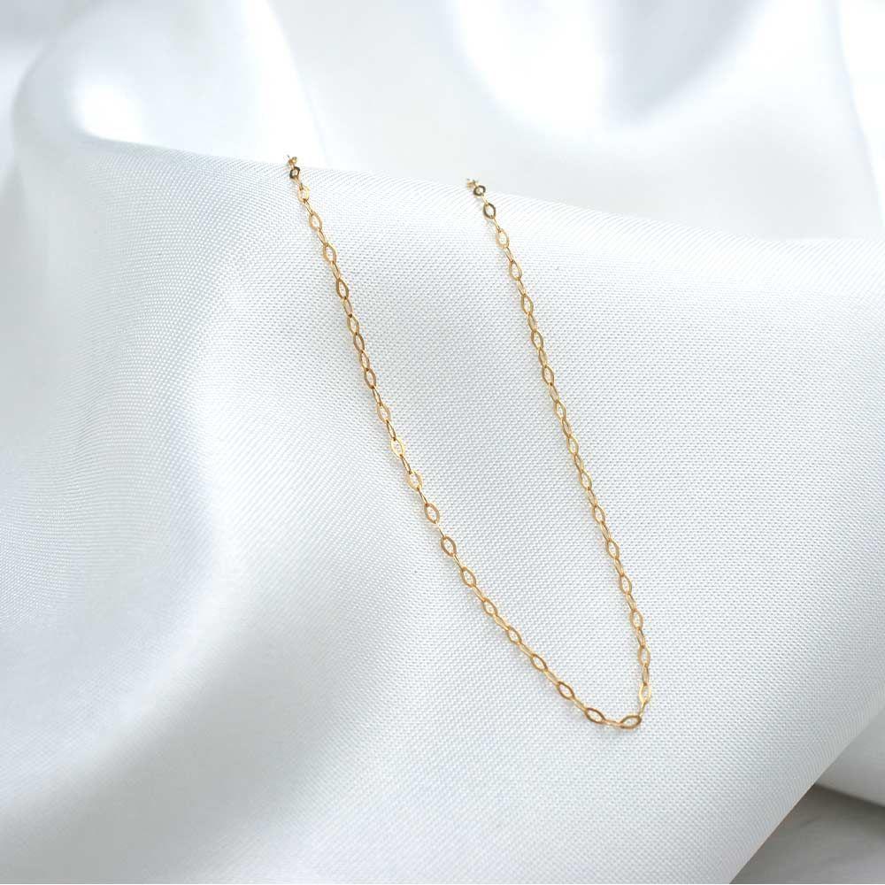 Cadena Espejo 40cm Oro 18k -2