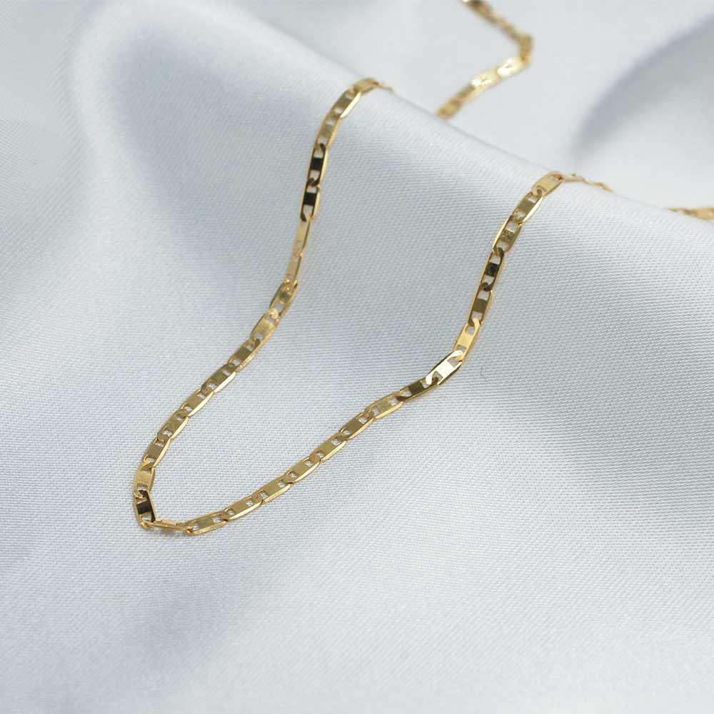 Cadena Piastrine Gruesa 60cm Oro 18k-4
