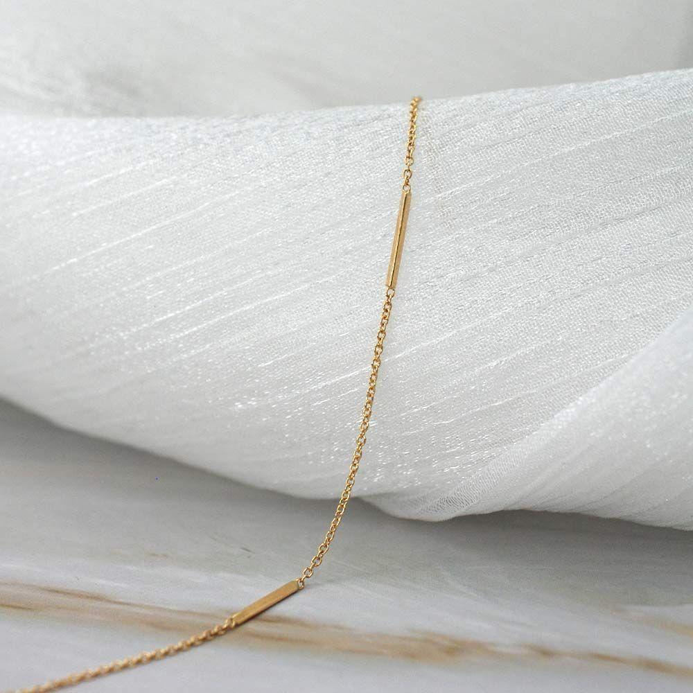 Pulsera Palitos Oro 18k-2