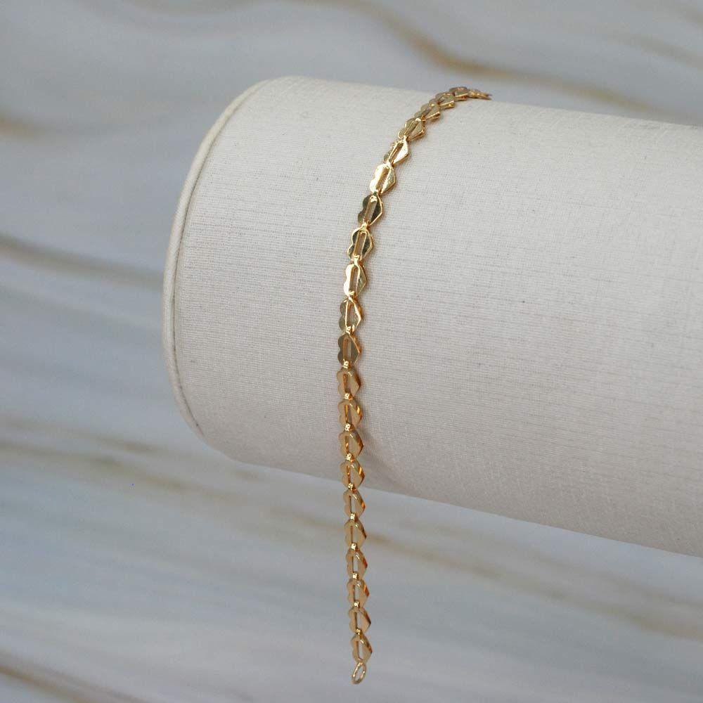 Pulsera Corazones Oro 18k-2