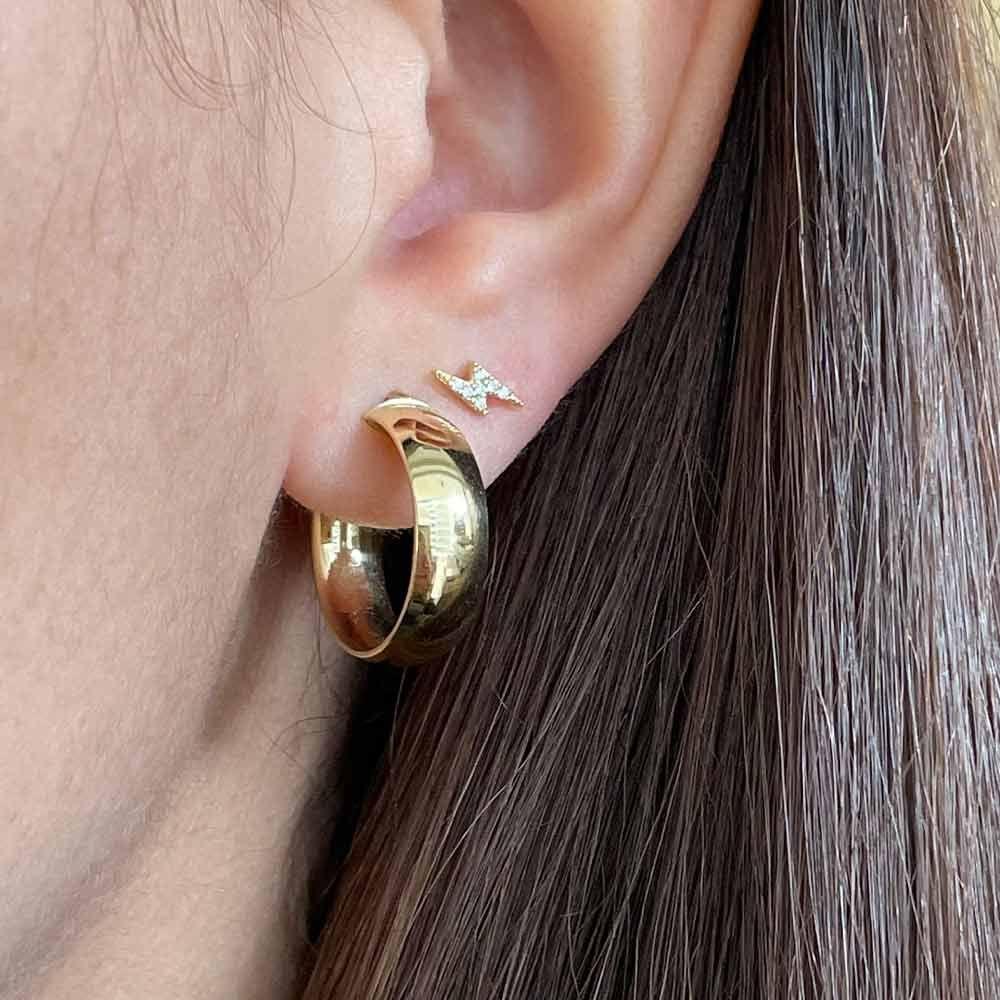 Aro Argolla Lisa Oro 18k -2