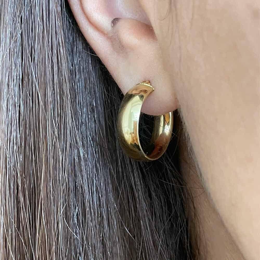 Aro Argolla Lisa Oro 18k -3
