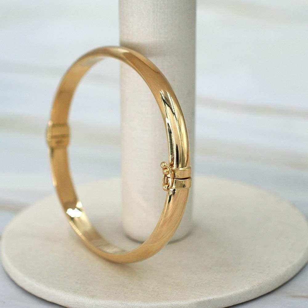 Pulsera Esclava Lisa Oro 18k -3