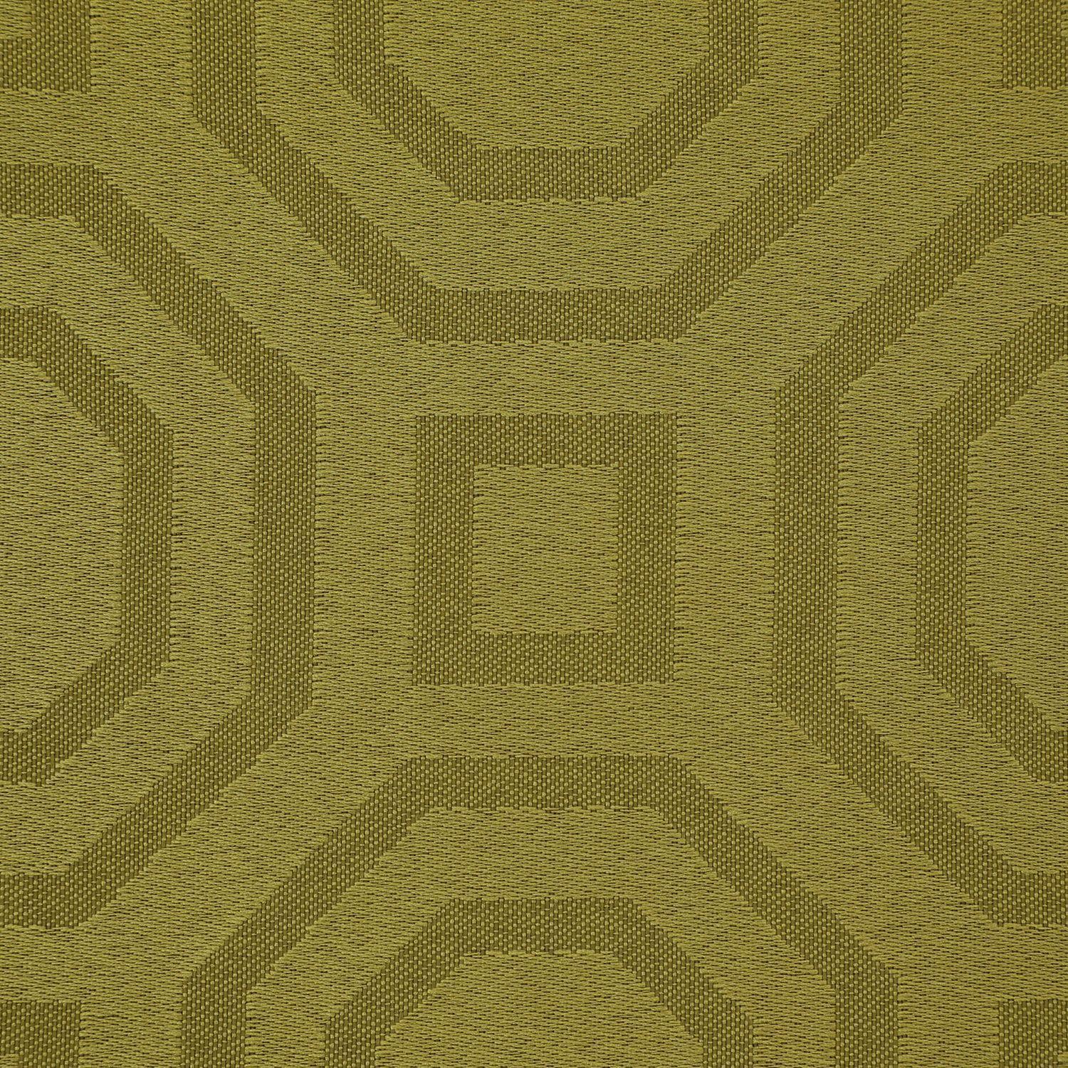 Mantel Redondo Geometrico Verde Oscuro-1