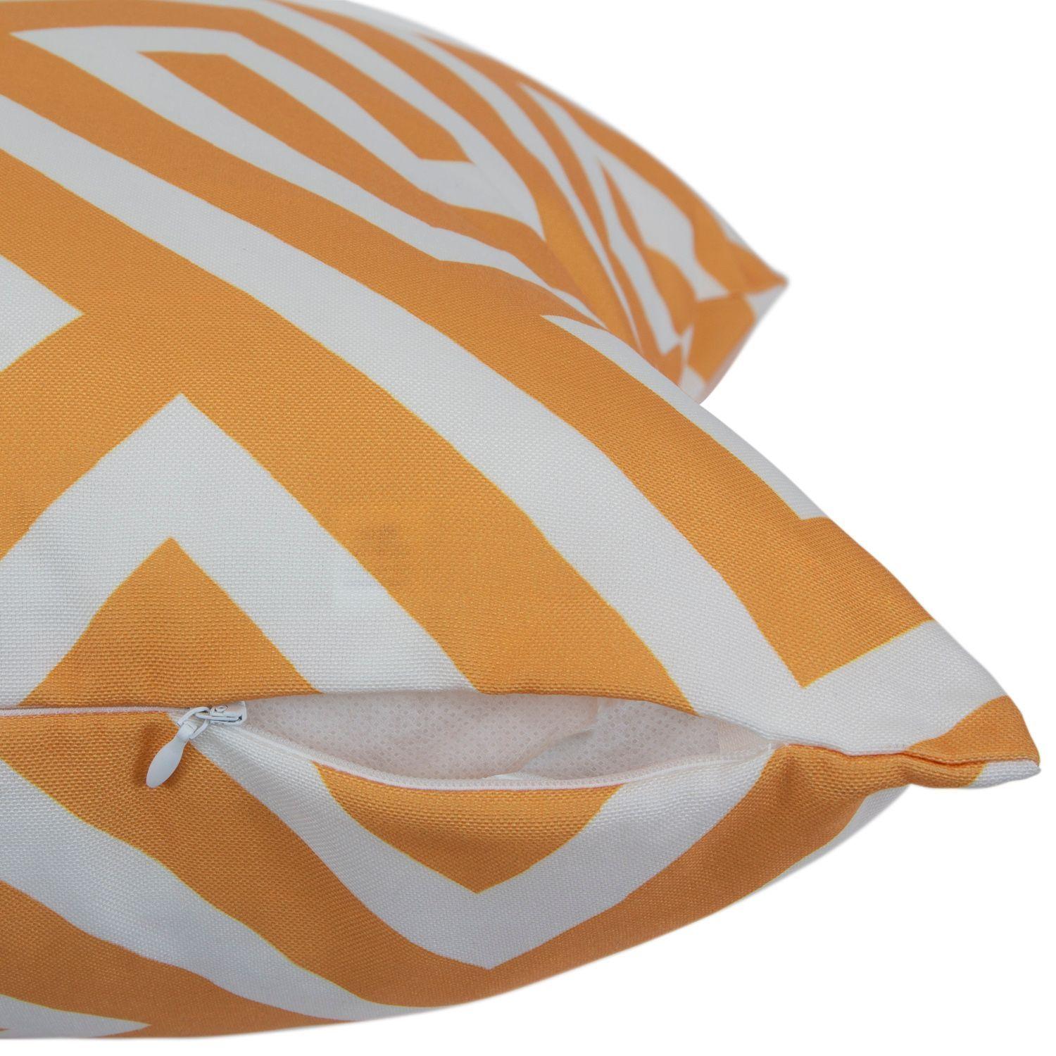 Cojin  Mas Funda Decorativa Geometrico Amarillo 45x45 Cm-2